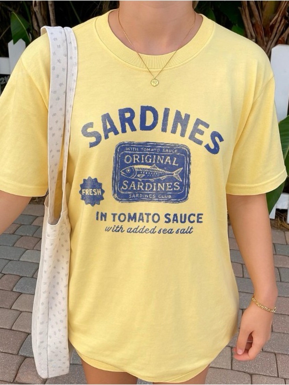 Sardines In Tomato Sauce Graphic T-Shirt, Comfort Color Tinned Fish Tee